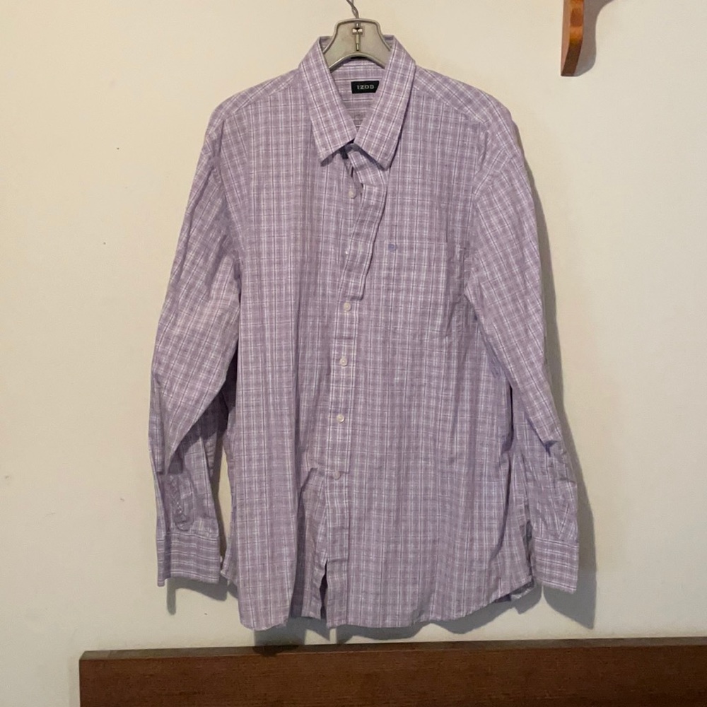 Izod. Button up dress shirt. XL